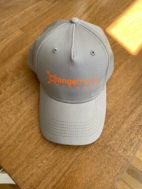 Orangetheory Gray Baseball Cap with Orange Logo